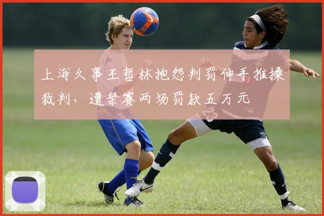 上海久事王哲林抱怨判罚伸手推搡裁判,遭禁赛两场罚款五万元